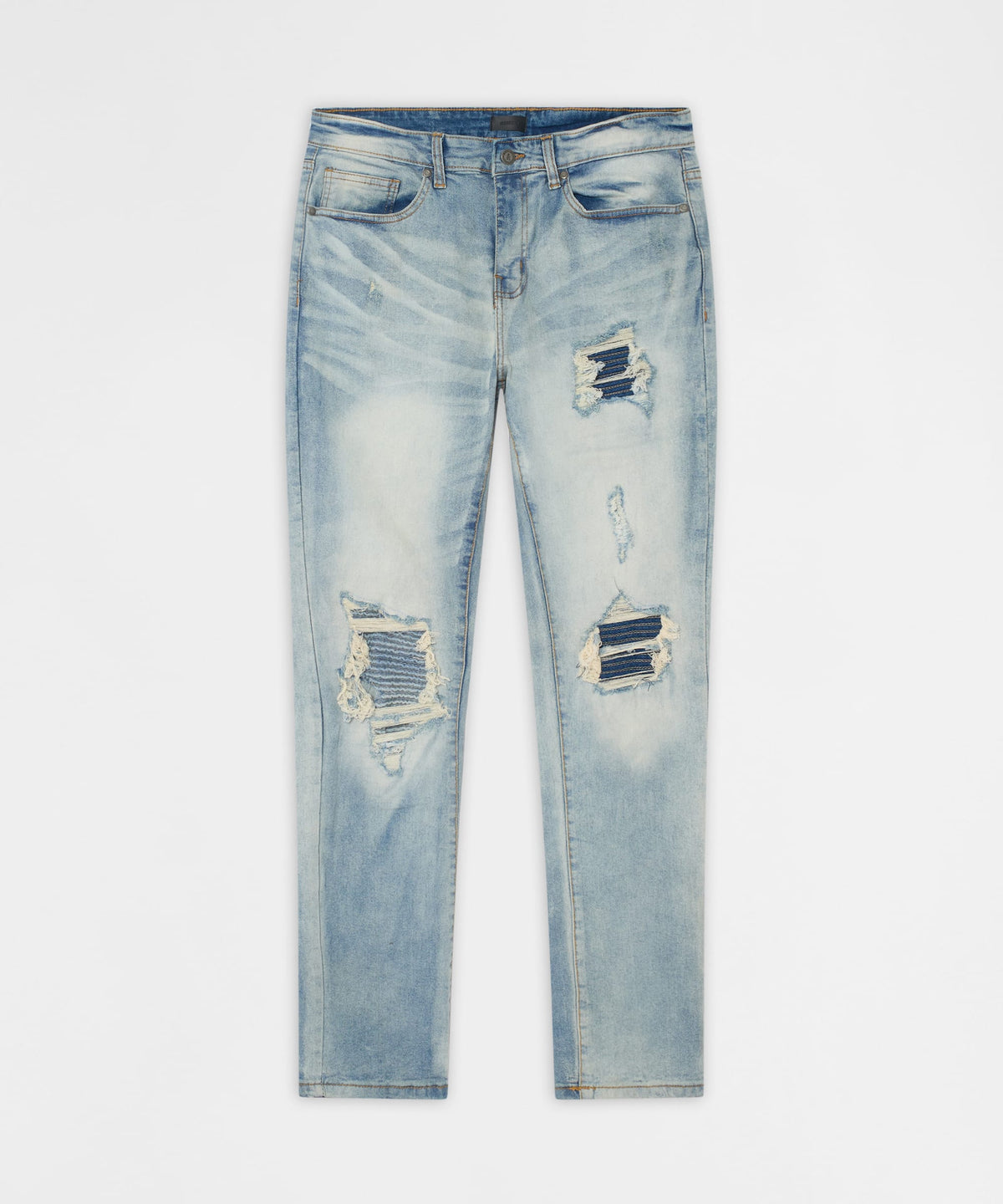 Daybreak Distressed Skinny Jeans - Light Indigo